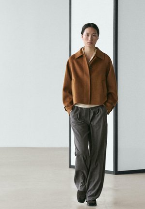 SHORT RAGLAN SLEEVE - Short coat - camel