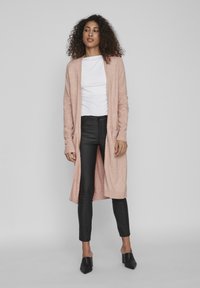 VILA VIRIL LONG CARDIGAN - Kardiganas - misty rose/melange