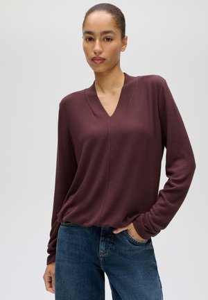 OPUS, OPUS LANGARMSHIRT SANINA SOFT - T-shirt à manches longues - dark grape