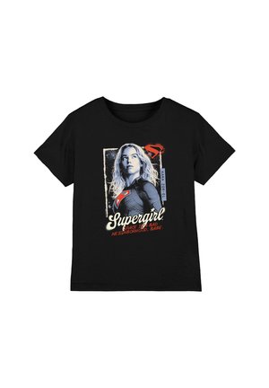 DC COMICS - SUPERMAN, SUPERGIRL PUNK BABE  UNISEX - Print T-shirt - black