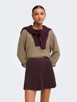 ONLY, ONLFREJA STRIPE L/S WIDE SLEEVE JRS - Long sleeved top - fig