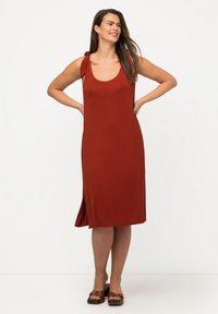 Ulla Popken Žerzejové šaty - brown