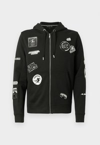 SKI HOOD - Felpa con zip - black