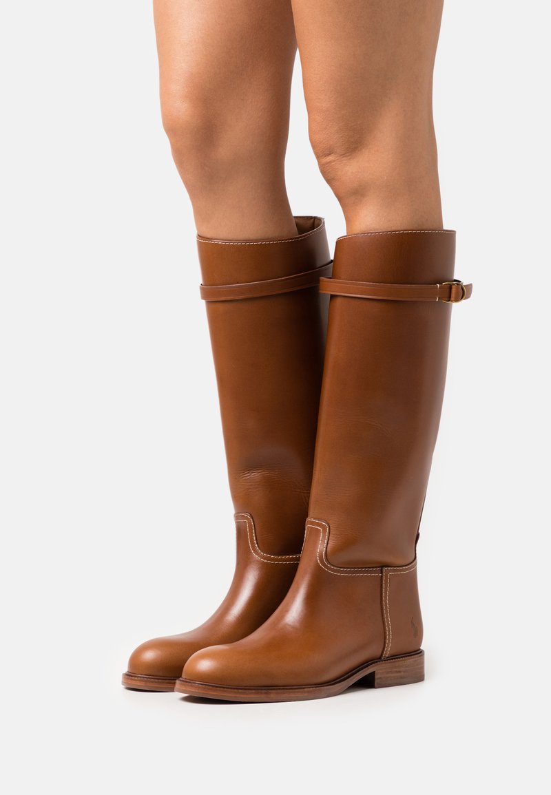 Polo Ralph Lauren RIDING BOOTS TALL Bottes tan/marron clair ZALANDO.FR