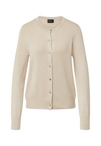 s.Oliver BLACK LABEL MIT GLITZER - Strickjacke - beige