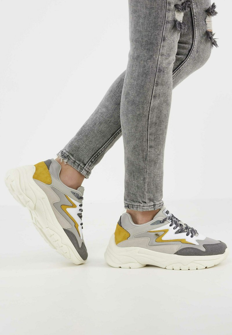 Damen Sneaker | British Knights GALAXY Sneaker low lt grey white ocher/hellgrau - TT70301 Damen Sneaker | British Knights GALAXY Sneaker low lt grey white ocher/hellgrau - TT70301