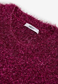 Next REGULAR FIT - SPARKLE TINSEL - Jednoduché tričko - pink