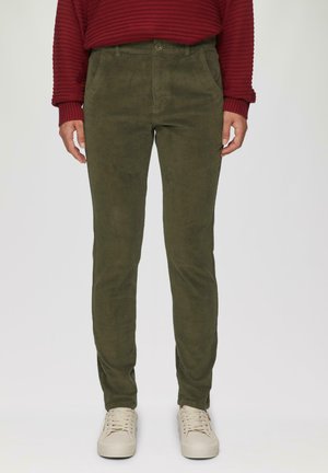 s.Oliver SCHMAL GESCHNITTENE  - Trousers - olivgrün
