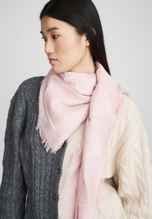 MOSCHINO HEART SCARF - Selyemkendő - pink