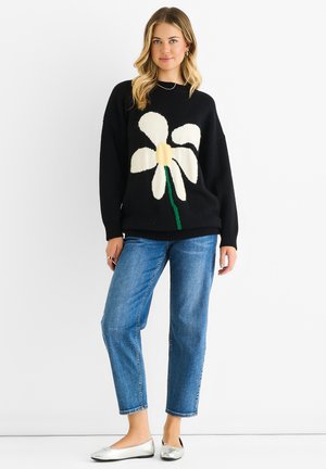 FLOWER PAINT - Jumper - schwarz