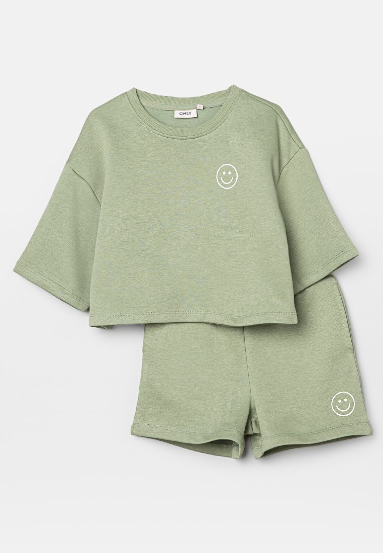 ONLY GIRLS T-shirt print olijfgroen