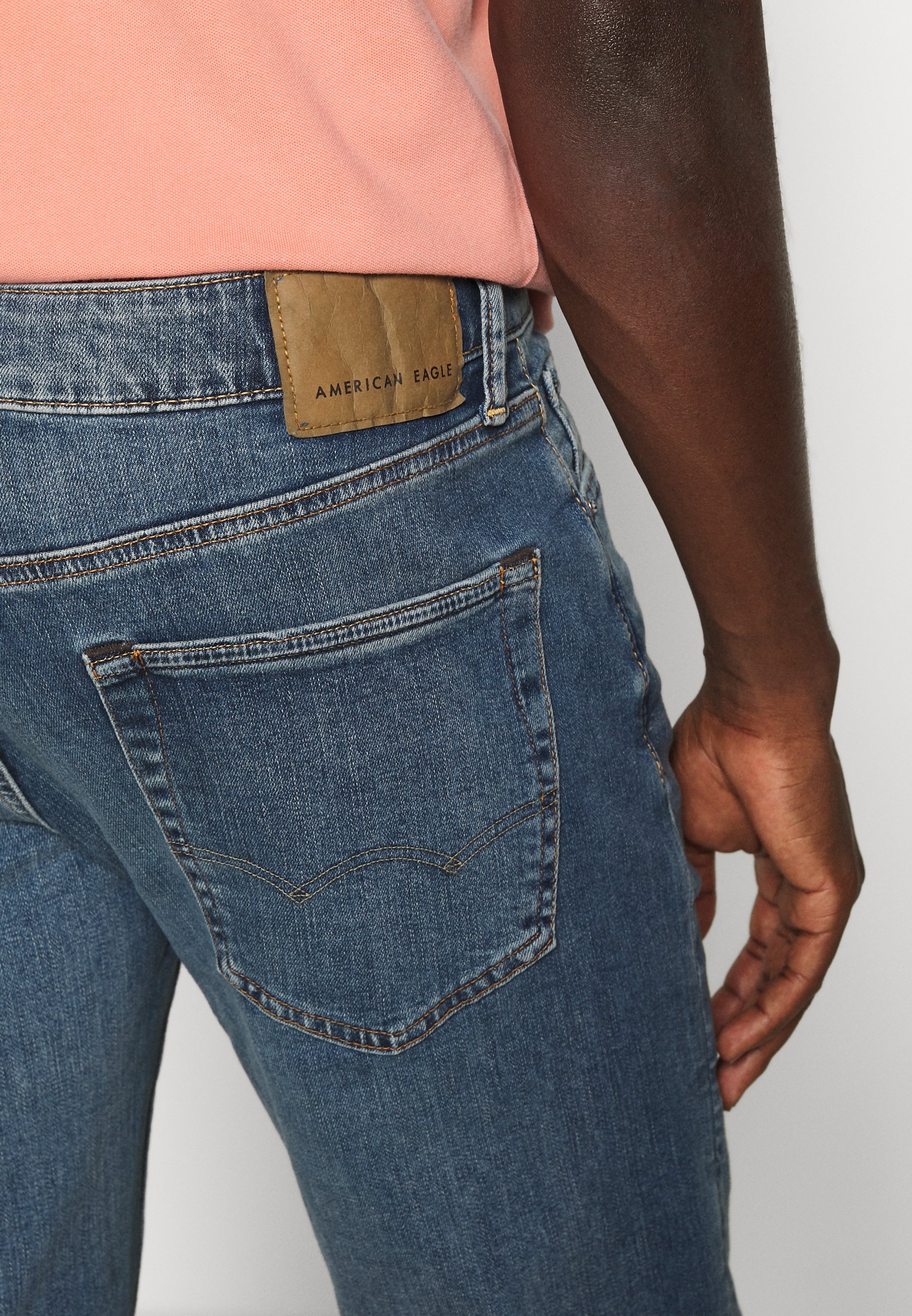 american eagle dark blue jeans