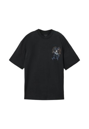 AllSaints, RAPTOUR SS CREW . - T-shirt print - washed black