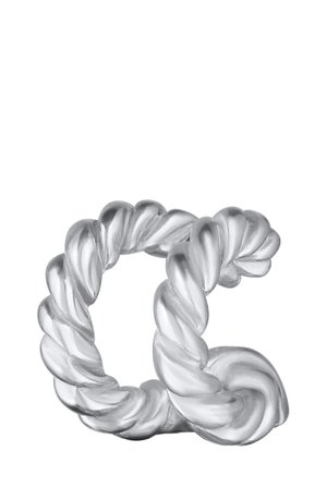 EARCUFF DOUBLE TWIST - Øreringe - silberfarben