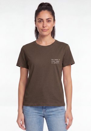 watapparel, DAS HABEN WIR SCHON IMMER SO GEMACHT - T-shirt print - mocha
