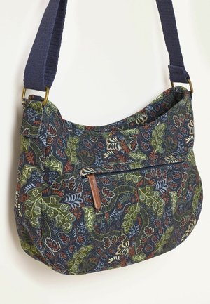 FatFace, LEAF FLORAL CANVAS CROSSBODY BAG - Skuldertasker - teal blue