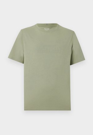Jack & Jones, JORCATSKILLS MINIMAL TEE CREW NECK - Základné tričko - seagrass