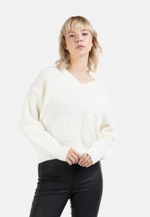 NOLIE - Felpa in pile - weiss