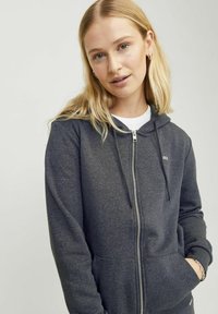 JJXX JXABBIE EVERY HOOD NOOS - Felpa con zip - dark grey melange