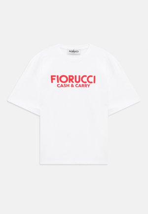 CASH AND CARRY BOXY UNISEX - Print T-shirt - white