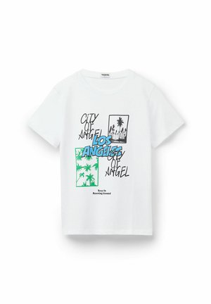 Print T-shirt - y bianco stampa los angeles