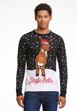 3D INTERACTIVE XMAS - Maglione - black