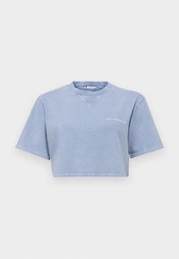KJERAG DENIM FADE CROP TEE - Apdrukāts T-krekls - blue