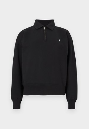 HALF ZIP - Felpa - black