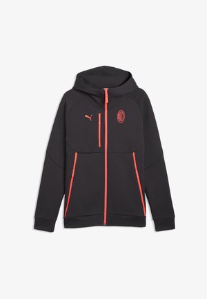 Puma, AC MILAN PUMATECH KAPUZENJACKE - Sweater met rits - flat dark gray