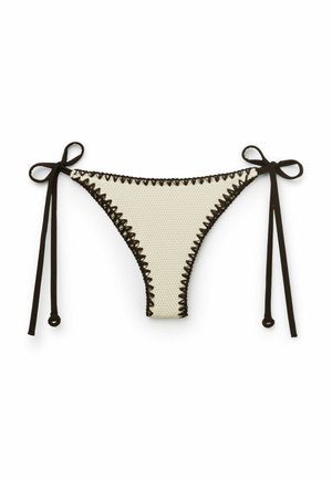 Calzedonia, BICOLOR EMBROIDERY BRAZILIAN - Braguita de bikini - white