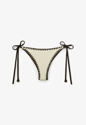 Calzedonia, BICOLOR EMBROIDERY BRAZILIAN - Braguita de bikini - white