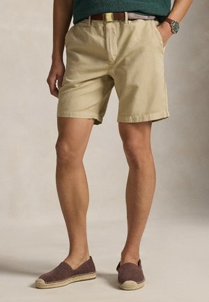 8.5-INCH CLASSIC FIT LINEN-COTTON SHORT - Shorts - coastal beige