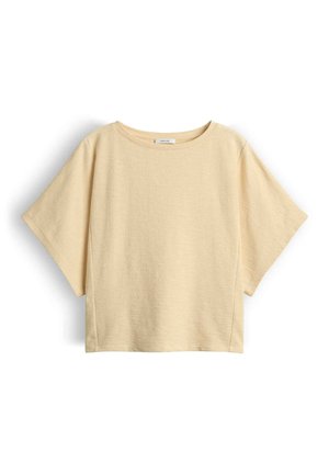 OPUS, OVERSIZED SOFT STRUCTURE - T-shirt basic - honey butter