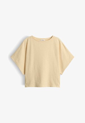 OPUS, OVERSIZED SOFT STRUCTURE - T-shirt basic - honey butter