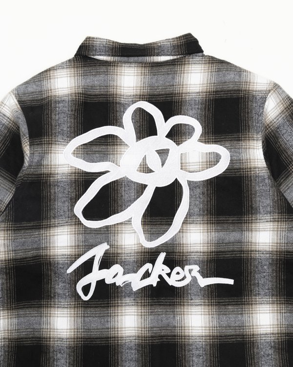 FLOWER TARTAN OVERSHIRT UNISEX - Summer jacket - multi4