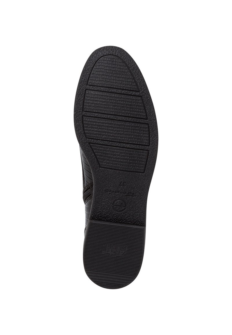 Damen Sneaker | Tamaris Schnürstiefelette black struct/schwarz-metallic - ZU31033 Damen Sneaker | Tamaris Schnürstiefelette black struct/schwarz-metallic - ZU31033