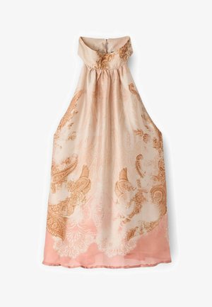 Motivi, TOP CON STAMPA E COLLETTO ARRICCIATO - Blusa - rosa cipria