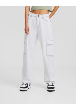 Straight leg jeans - white