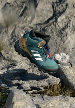 Adidas Terrex GTX UNISEX - Pārgājienu apavi - preloved teal/silver-coloured metallic/semi lucid blue