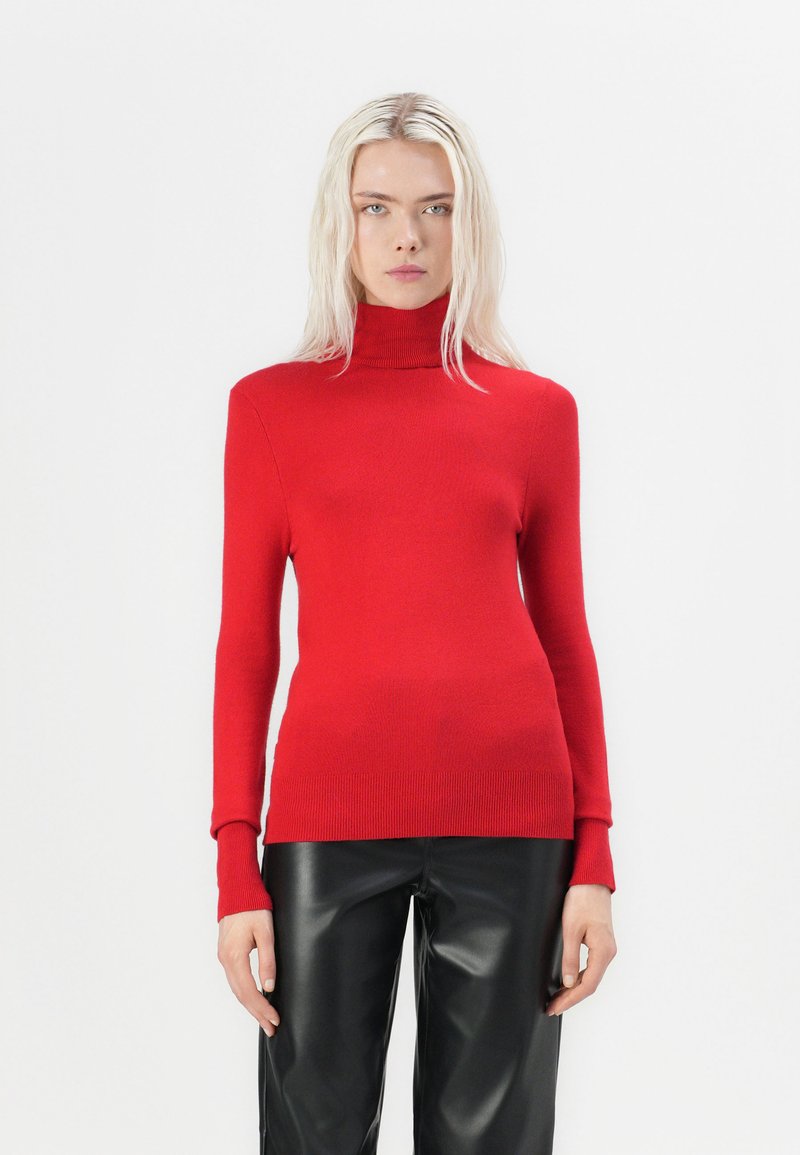 ONLY ONLVENICE ROLLNECK - Pullover - salsa