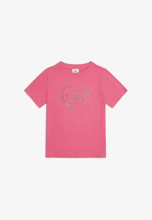 ESSENTIALS - TEES SHORTSLEEVE  - Marškinėliai su spaudiniu - carmine rose