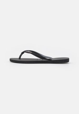 SLIM SPARKLE FADE - Sandalias de dedo - black