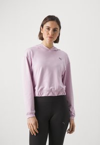 Puma STUDIO FOUNDATIONS HOODY - Pikkade varrukatega topp - grape mist