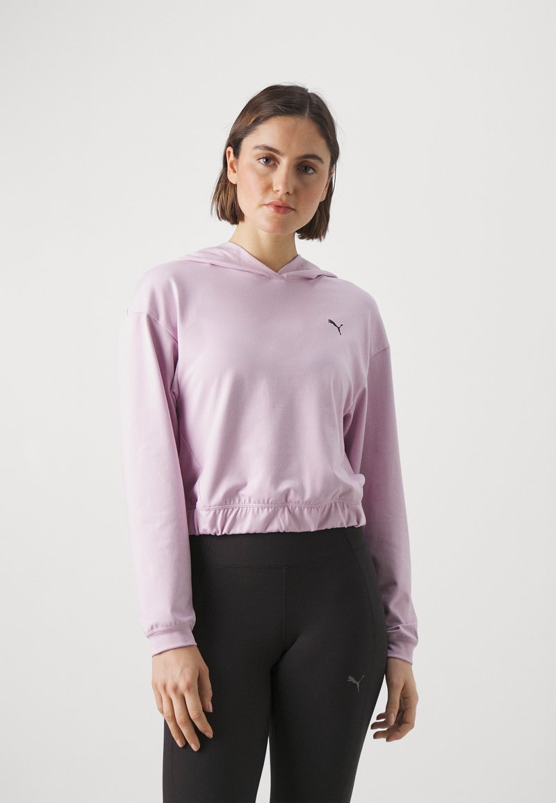 Puma STUDIO FOUNDATIONS HOODY - Pikkade varrukatega topp - grape mist