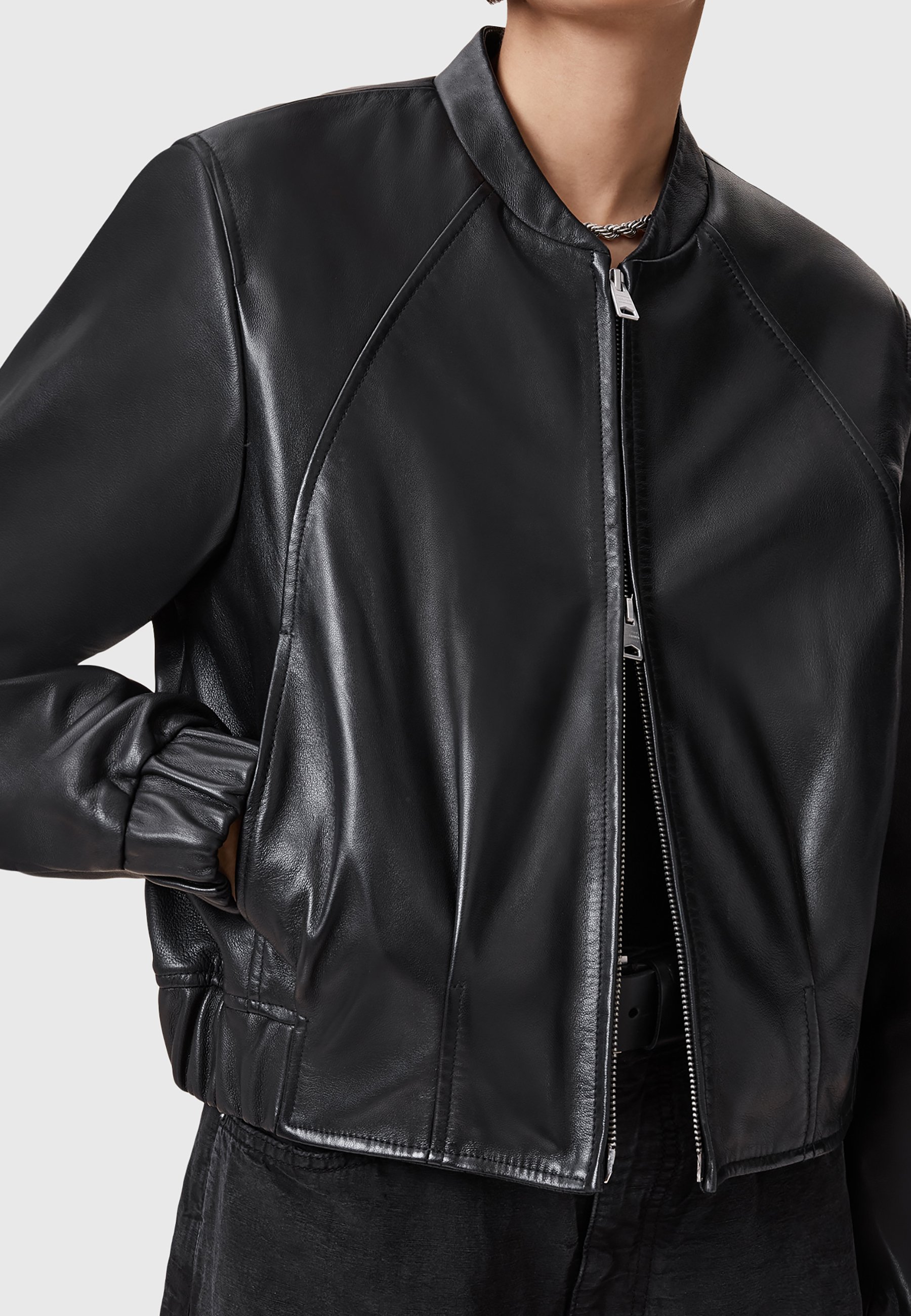 AllSaints MARTINA - Bomber Jacket - black - Zalando