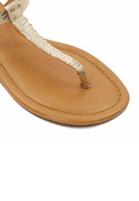 Dune London LARI - Teensandalen - gold rept print leather