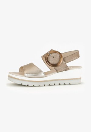 Gabor, Platform sandals - beige