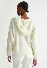 LIU JO Felpa con cappuccio - white