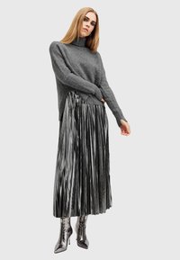 AllSaints SPARK 2-IN-1 - Vestito lungo - grey marl silver
