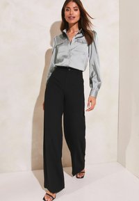 Lipsy FRONT POCKET REGULAR  - Button-down blouse - blue